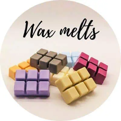 Wax melts con aroma y decorativos